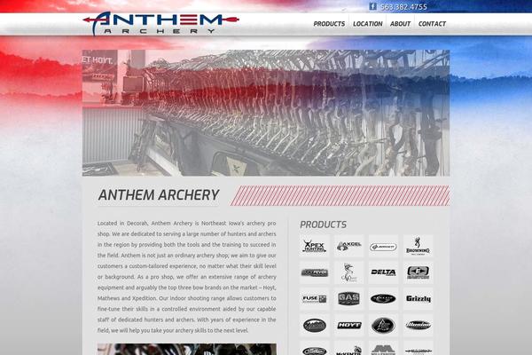anthemarchery.com site used Anthemtheme