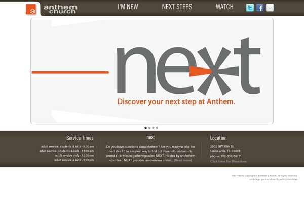 Anthem theme site design template sample
