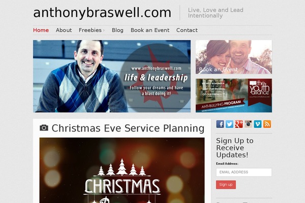 WordPress website example screenshot