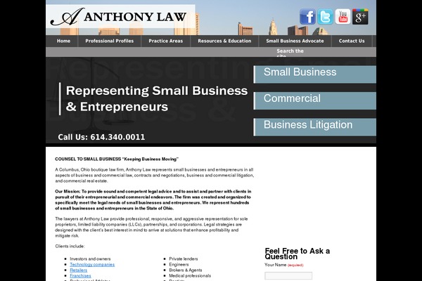 anthonylawllc.com site used Lawtheme