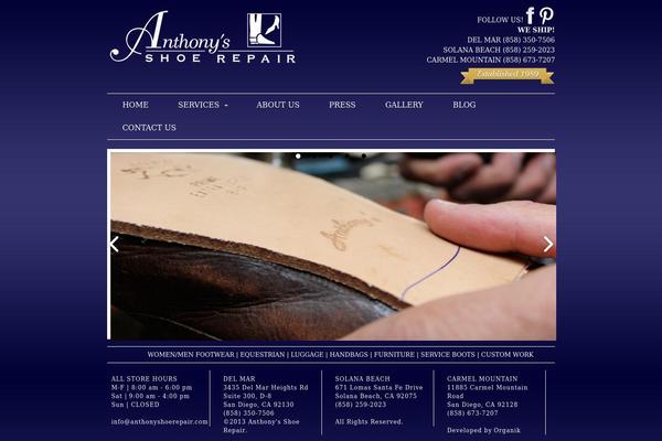 anthonyshoerepair.com site used Canvas