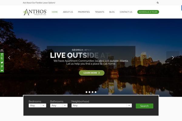 anthosproperties.com site used Xhometown-theme
