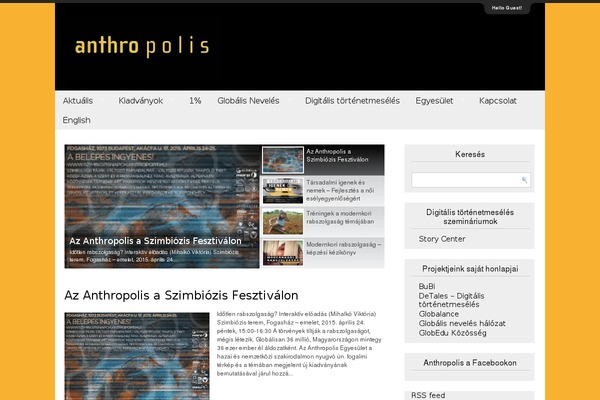 anthropolis.hu site used Reflex