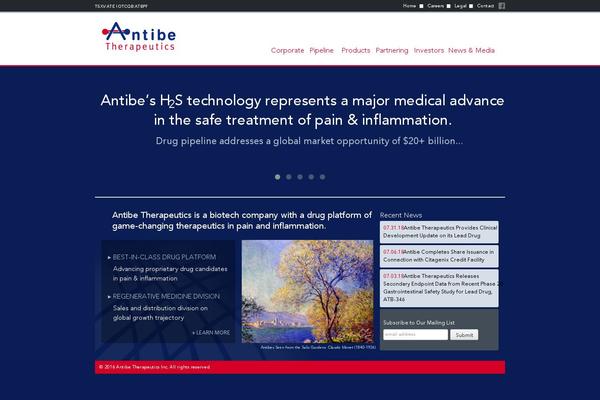 antibethera.com site used Antibe