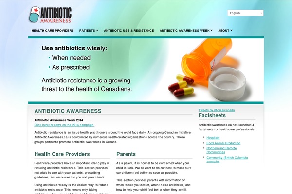 antibioticawareness.ca site used Antibioticawareness