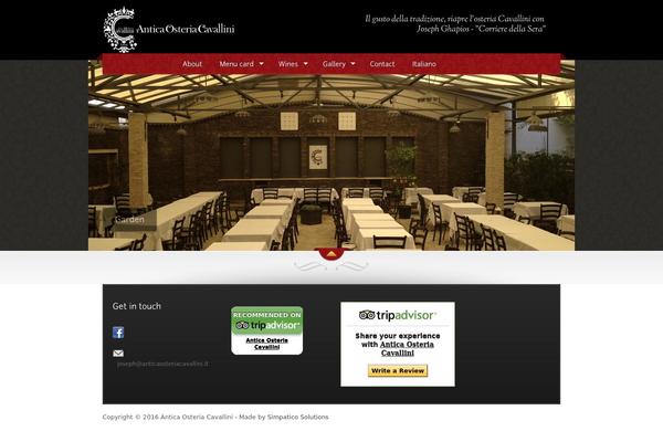 The-restaurant theme site design template sample