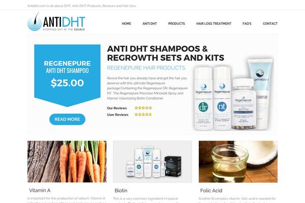antidht.com site used Anti-dht