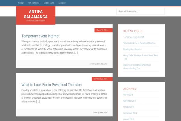 Education Pro theme site design template sample