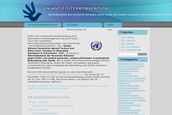 antifolterkonvention.de site used Menschenrechte