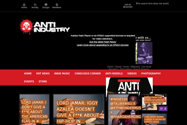 antiindustry.com site used Xphoria