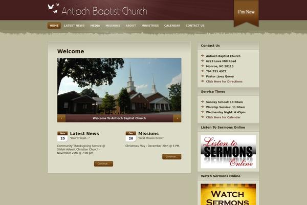 Wpchurch theme site design template sample