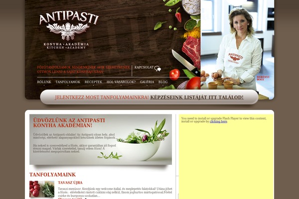 antipasti.hu site used Antipasti