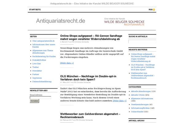 Site using MailChimp Widget plugin