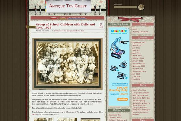 antiquetoychest.com site used Notepad