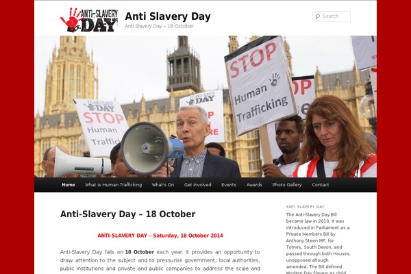 antislaveryday.com site used Antislavery