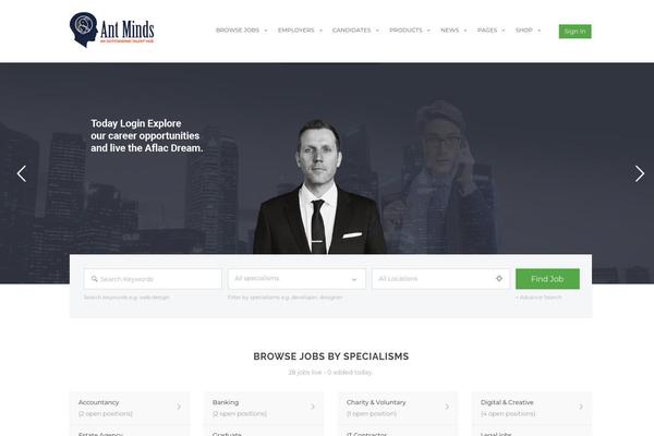 Jobcareer-child-theme theme site design template sample