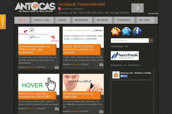 antocas.com site used Themeantocas