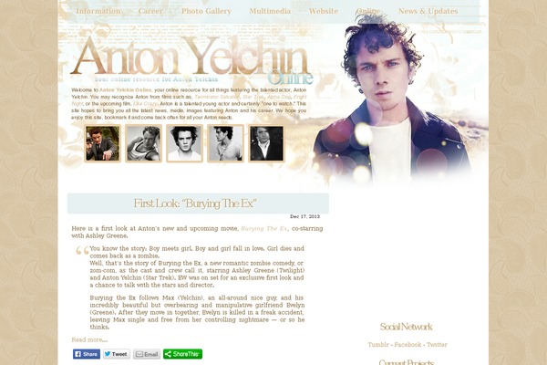 anton-yelchin.com site used Beachbum
