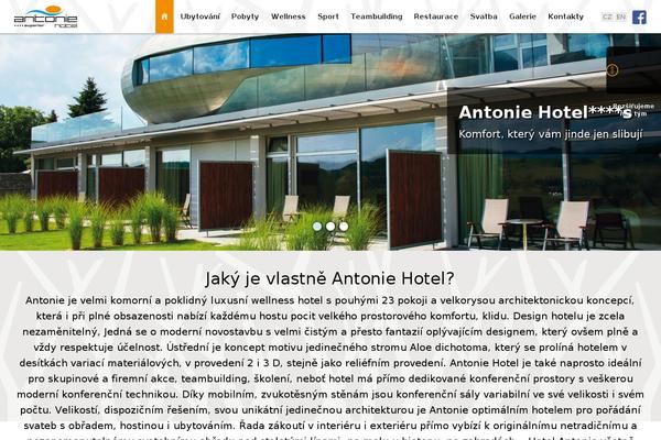 antoniehotel.cz site used Antonie