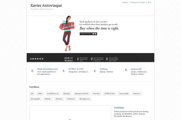 WordPress website example screenshot