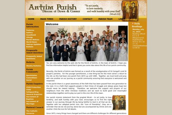 antrimparish.com site used Antrimparish4