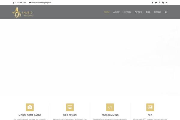 The7 theme site design template sample