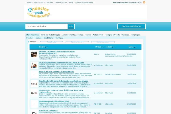 anuncios-gratis-classificados.com site used ClassiPress