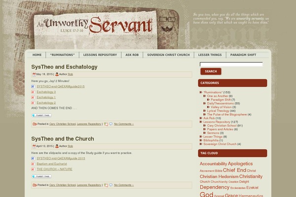anunworthyservant.com site used Rob