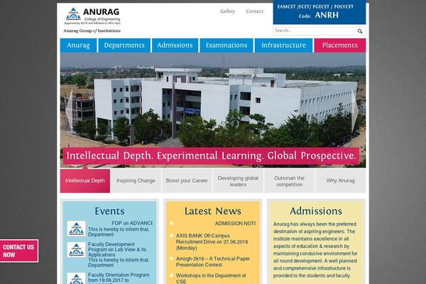 anuraghyd.ac.in site used Anurag