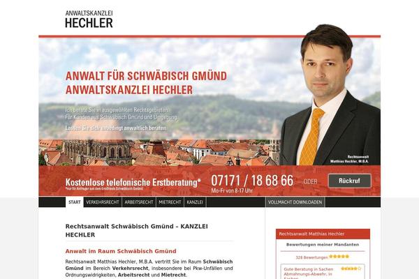 anwalt-schwaebisch-gmuend.de site used Anwaltskanzlei-hechler