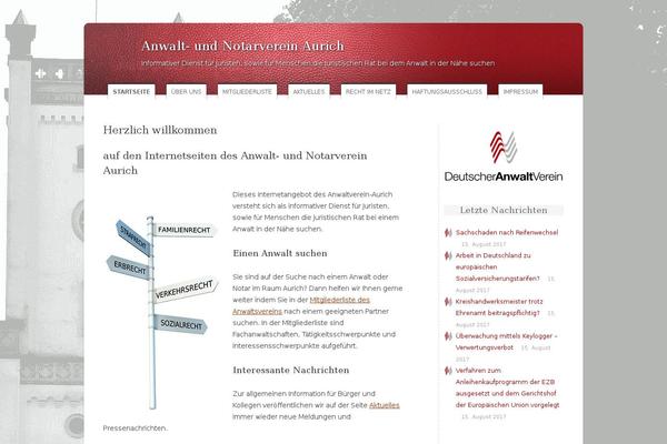 anwaltverein-aurich.de site used Awv