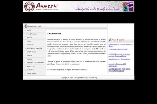 anweshi.org site used J