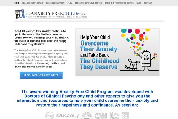 anxietyfreechild.com site used Foxynews