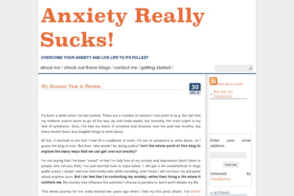 anxietyreallysucks.com site used Cleanfrog