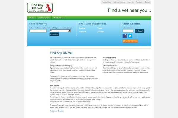 any-uk-vet.co.uk site used Honeybourne-mobile