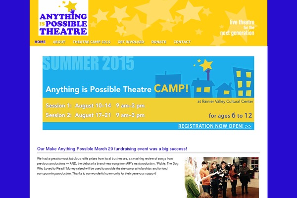 anythingispossibletheatre.org site used Amped Child