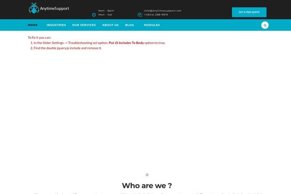 WordPress website example screenshot