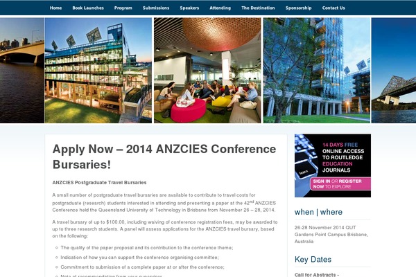 anzcies2014.com site used OpenAir