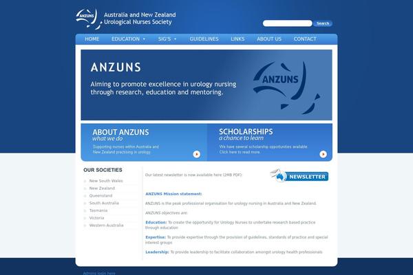 anzuns.org site used Theme1017