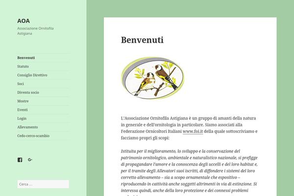 Twenty Fifteen theme site design template sample