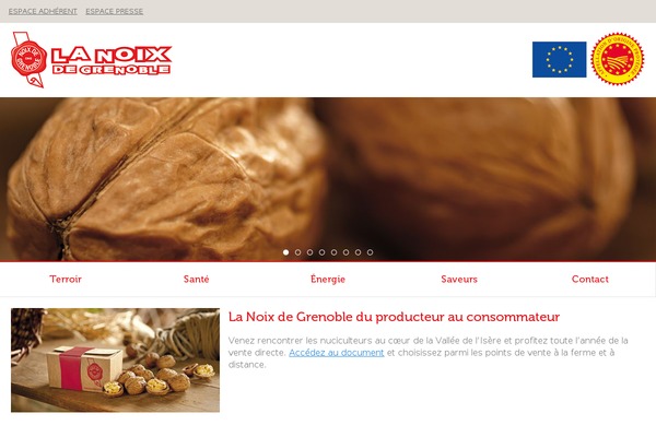 aoc-noixdegrenoble.com site used Cing