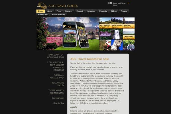 aoctravelguides.com site used Aoc