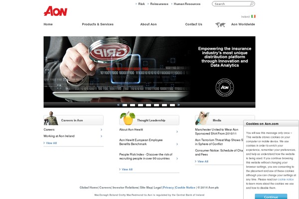 aon.ie site used Acia