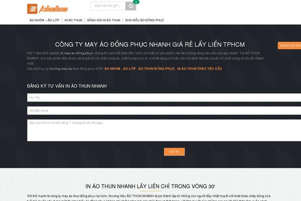 aothunnhanh.com site used Dns-themes