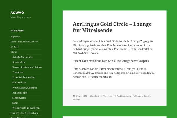 Twenty Fifteen theme site design template sample