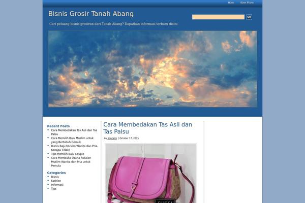 WordPress website example screenshot