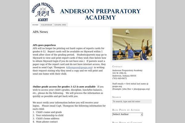 Thesis 1.8 theme site design template sample
