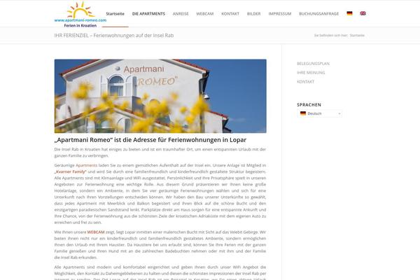 Enfold theme site design template sample