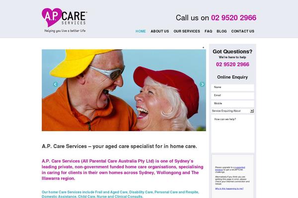 apcare.com.au site used Apcare