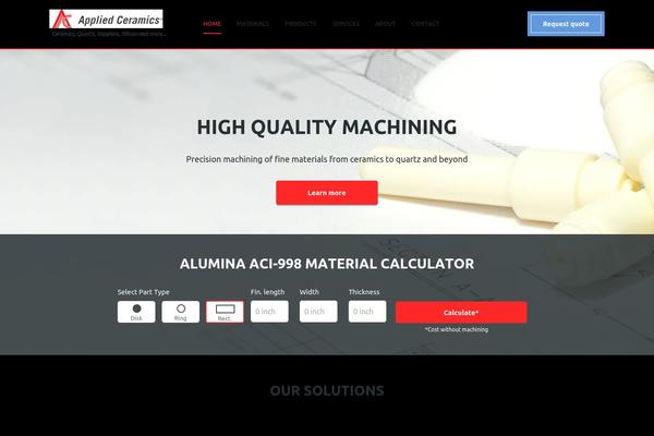 apceramics.com site used Aci